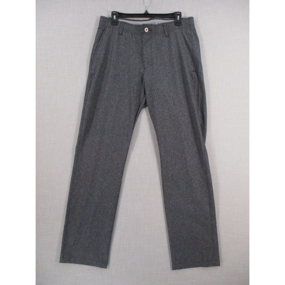 Under Armour Mens Match‎ Play Golf Pants Gray Heather Straight Leg 34x32